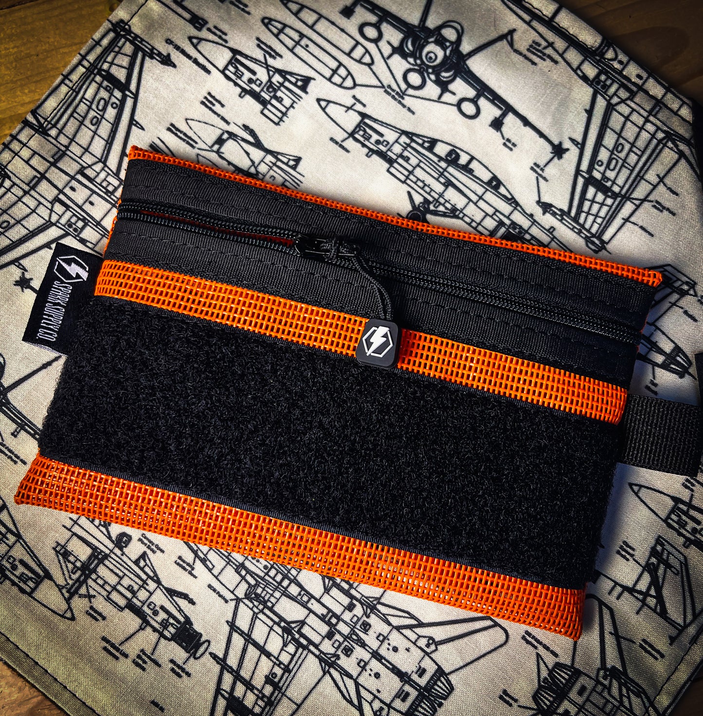 EDC (everyday carry) mesh pouch (Orange)